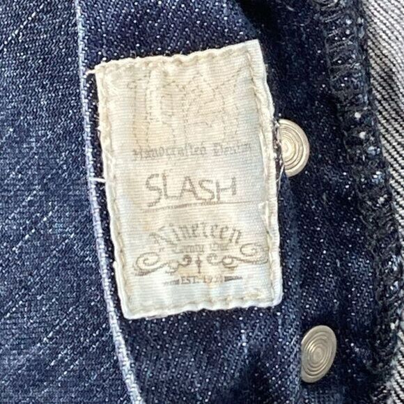 1921 Jeans Mens 38 x 34 Blue Stretch Slash Western Glove Work Slim Cowboy Denim - Picture 14 of 15